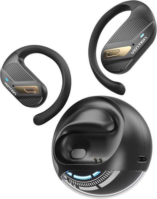 Vention TWS OpenBeat O12 NBUB0 headphones (black) (30 h, Cable)