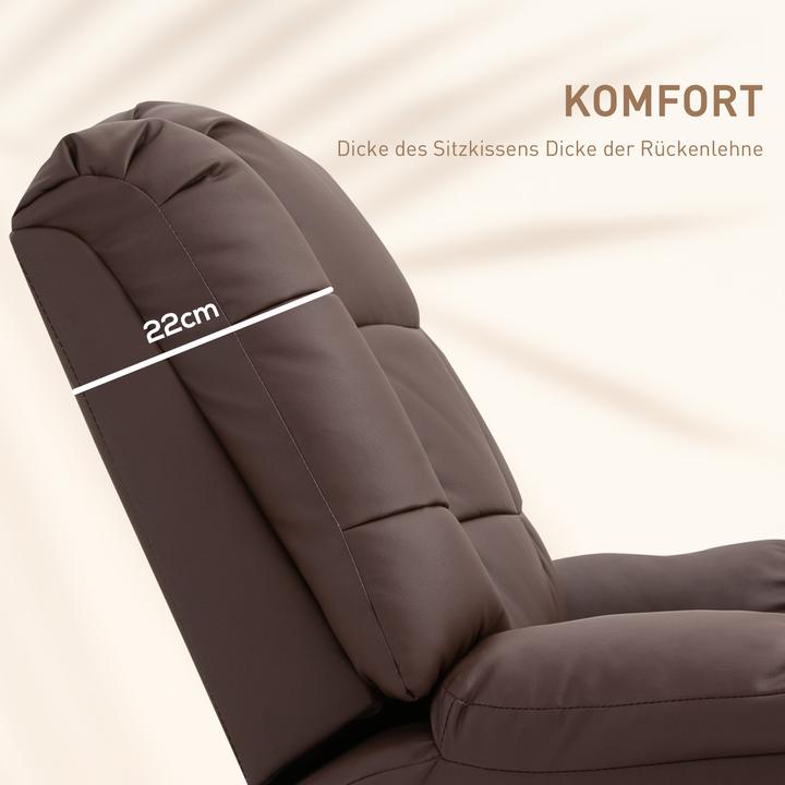 Produktbild Homcom Massagesessel mit Liegefunktion und Fernbedienung