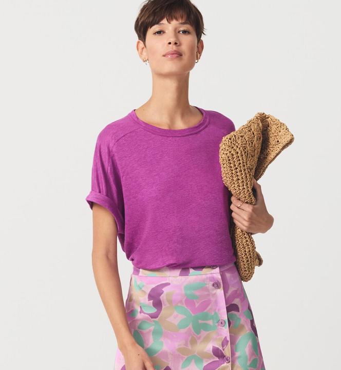 Immagine prodotto La Redoute Collections T-shirt in lino con scollo rotondo (M)