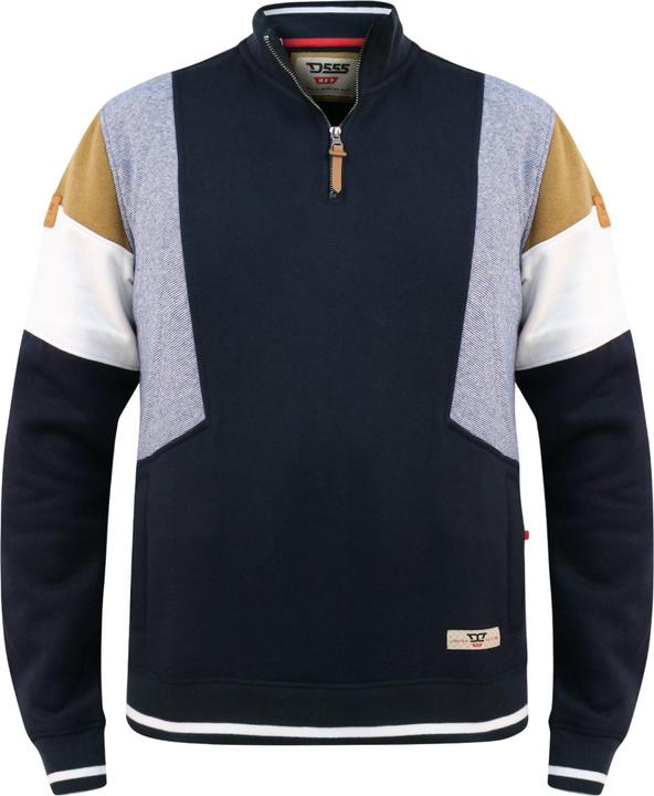 Immagine prodotto DUKE Kenington D555 Felpa Cut & Sew (Taglia & Cuci) Mezza Cerniera Uomo (XXL)