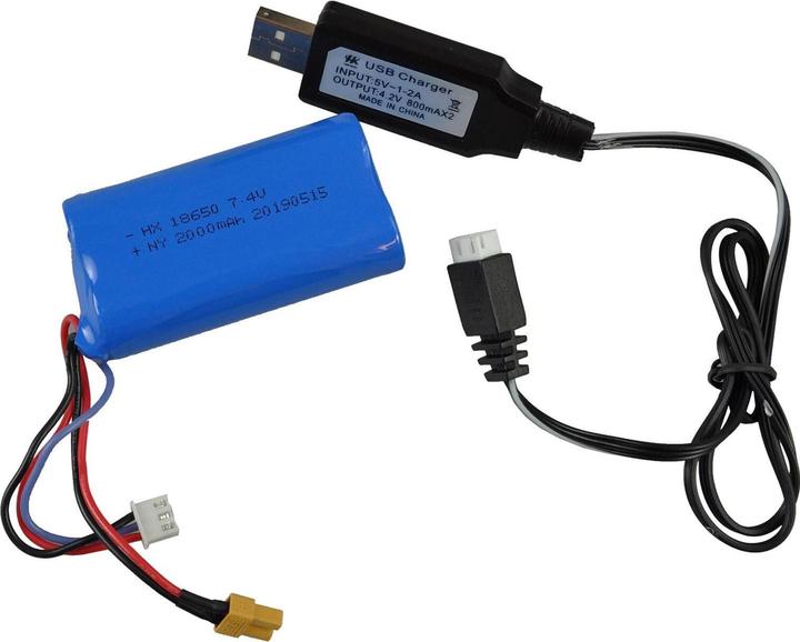 Image du produit Amewi RC Chargeuse sur pneus G485E essence Li-Ion 2000mAh (RTR Prêt à fonctionner)