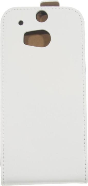 Actual product image OEM Slim Flip Case Leather HTC One M8 - White (HTC One (M8), HTC One M8s)