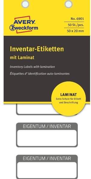 Image du produit Avery Étiquettes d'inventaire plastifiées
