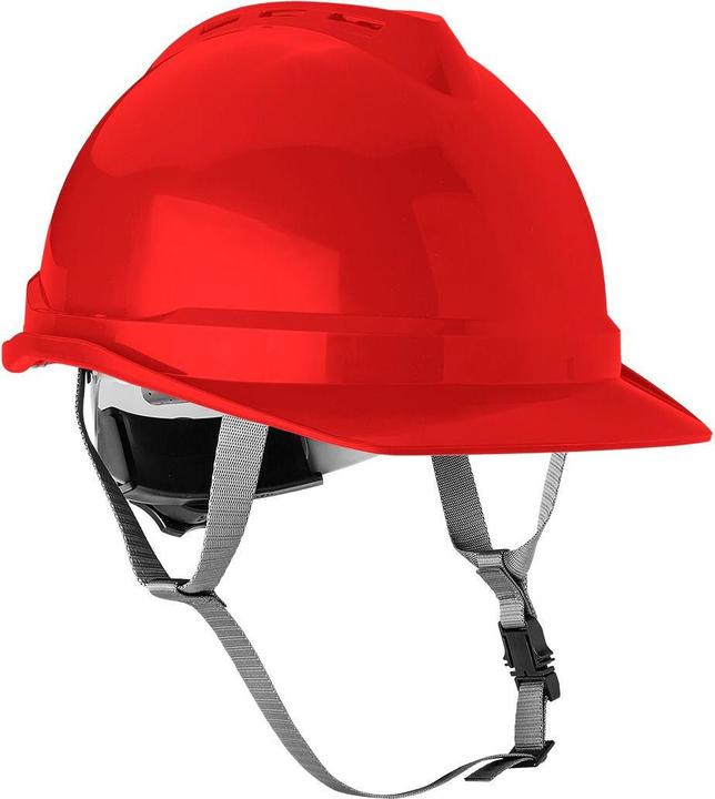 Actual product image Neo Industrial helmet with chin strap, red (52 - 64 cm)