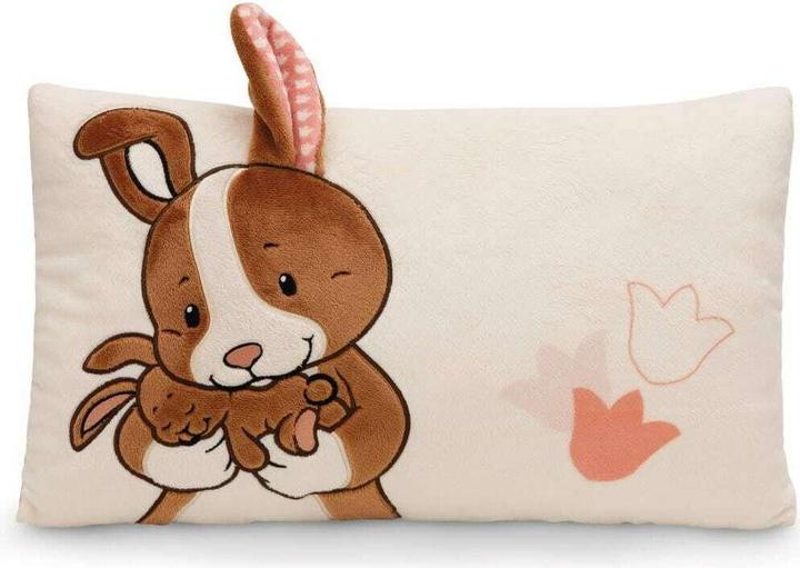 NICI 61641 Kissen Hase & Kind Hopsala 43x25cm GREEN