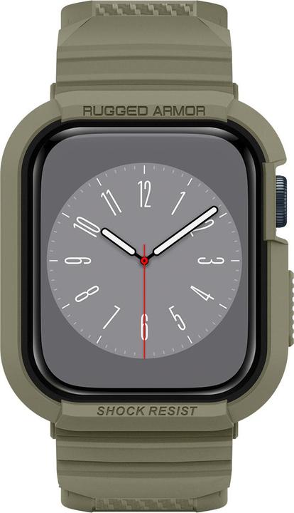 Produktbild Spigen RUGGED ARMOR?PRO? APPLE WATCH 4 / 5 / 6 / 7 / 8 / SE (44 / 45 MM) VINTAGE KHAKI (44 mm, 45 mm, Thermoplastisches Polyurethan (TPU))