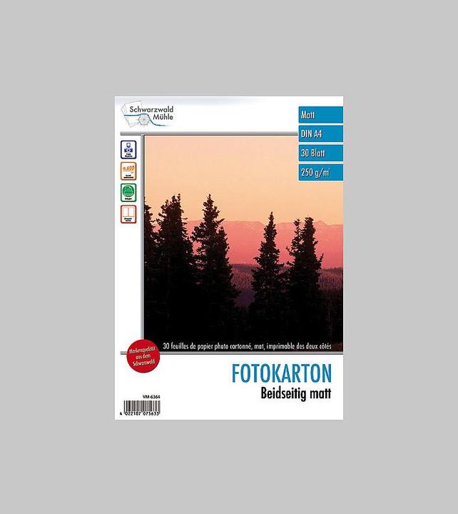 Produktbild Schwarzwald Mühle 30 Bl. Foto-Karton "Matt" beidseitig A4 (250 g/m², A4, 30 x)