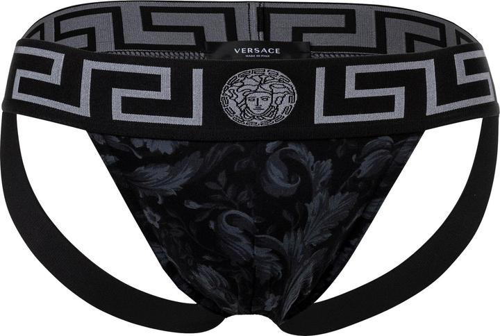 Versace Jock-Strap Stretch Organic Jersey Barocco Ss92 All Over