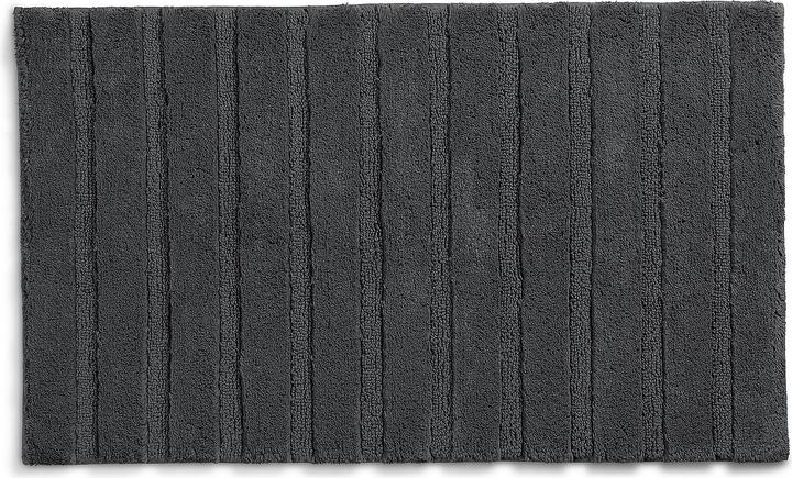 Kela Tapis de bain Megan gris foncé (100 x 60 cm)