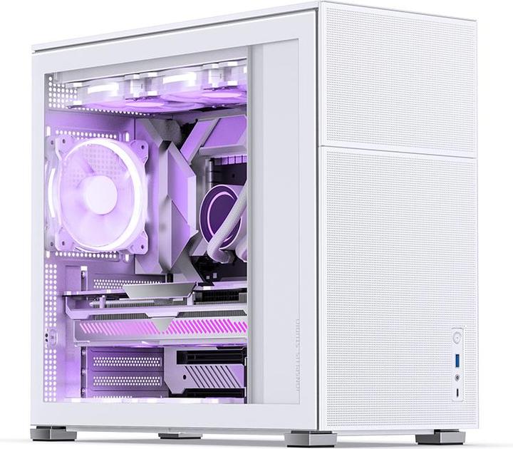 Actual product image Jonsbo D41 MESH White (mATX, DTX, Mini-ITX, ATX)