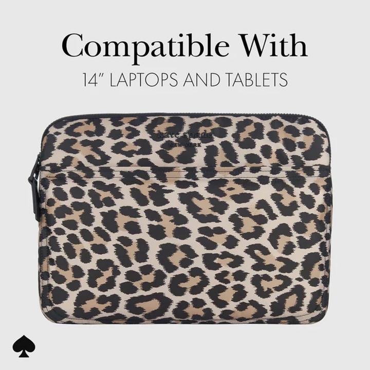 Image du produit Kate Spade Manchon tampon - Pokrowiec MacBook Pro 14" / Notebook 14" (Classic Leopard) (14")