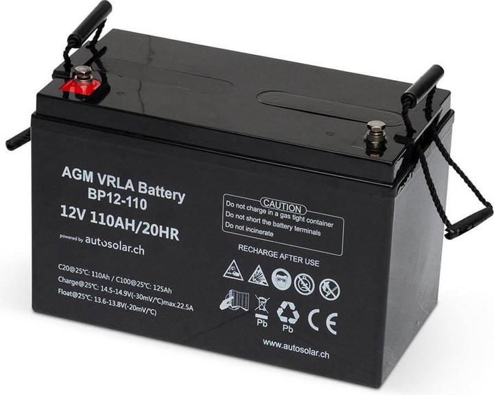 Produktbild Autosolar 110 Ah AGM-Batterie (12 V, 110 Ah)