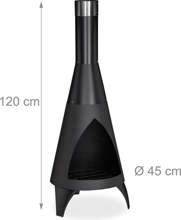 Actual product image Relaxdays Patio Heater with Poker