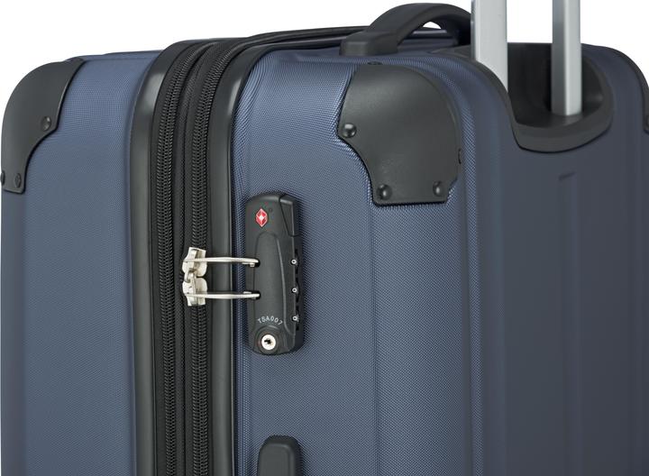 Actual product image Travelite Suitcase set 2pcs. navy (194 l, M (50 - 90l), L (90 - 115l))