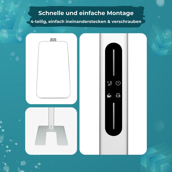 Image du produit Luxula Lampadaire de bureau à LED, haut/bas, blanc (7000 lm)