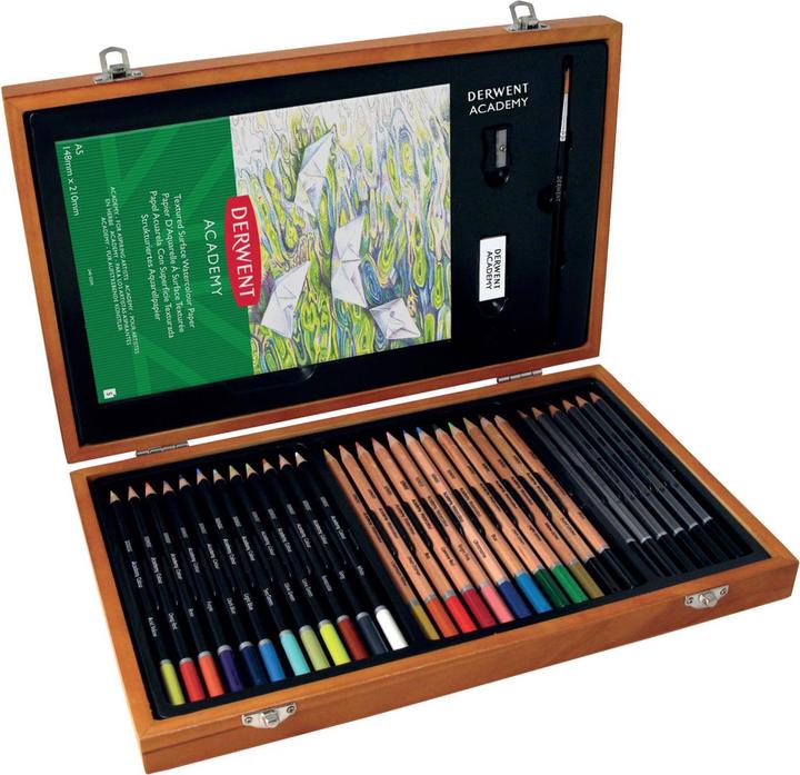 Derwent Valigetta di pittura Academy (Multicolore, 35 x)