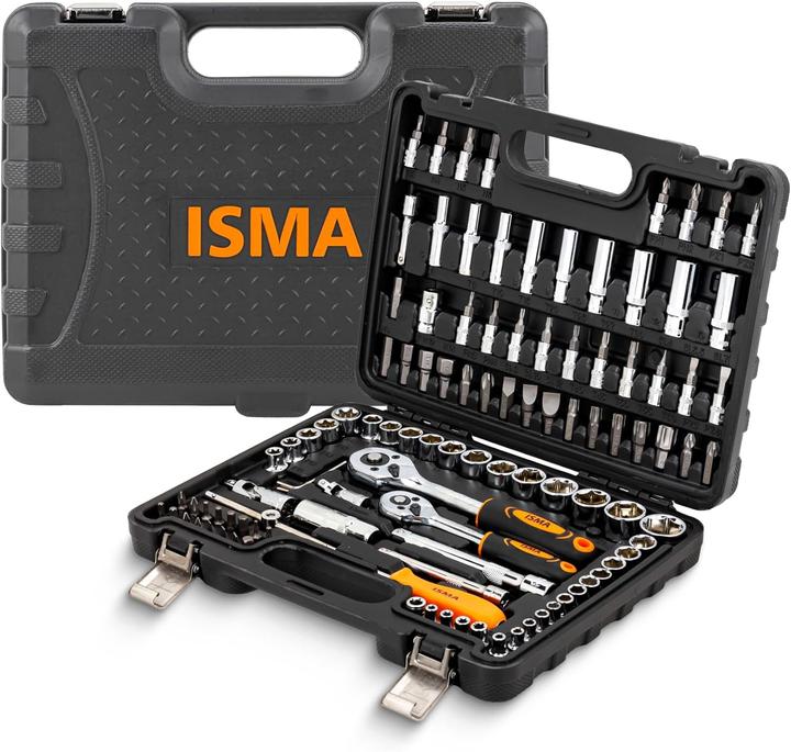 Produktbild Isma 108-teiliges Werkzeugset für Montage-, Schlosser- und Reparaturarbeiten (108 Teile)