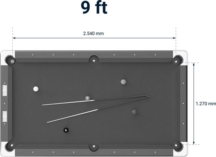 Produktbild Automaten Hoffmann Billardtisch Club Pro III (254 x 127 cm)