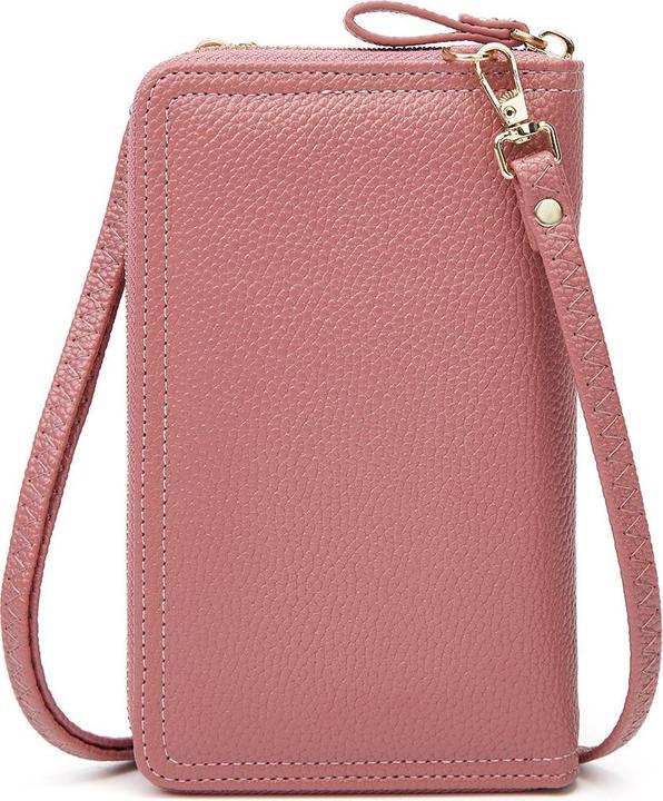 Immagine prodotto Cover-Discount Portafoglio a tracolla con tasca per smartphone rosa