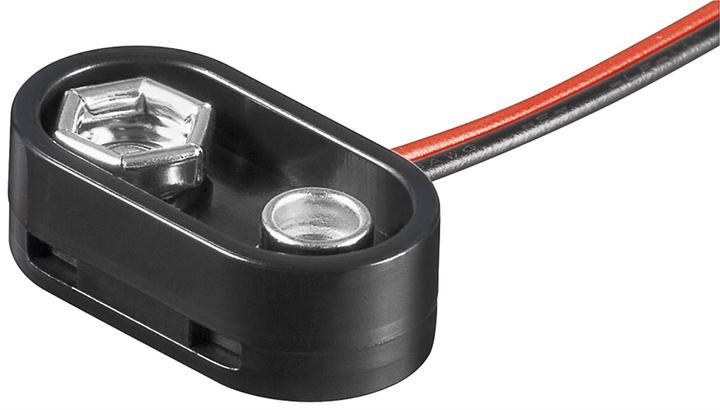 Actual product image Goobay 1x 9V block battery holder