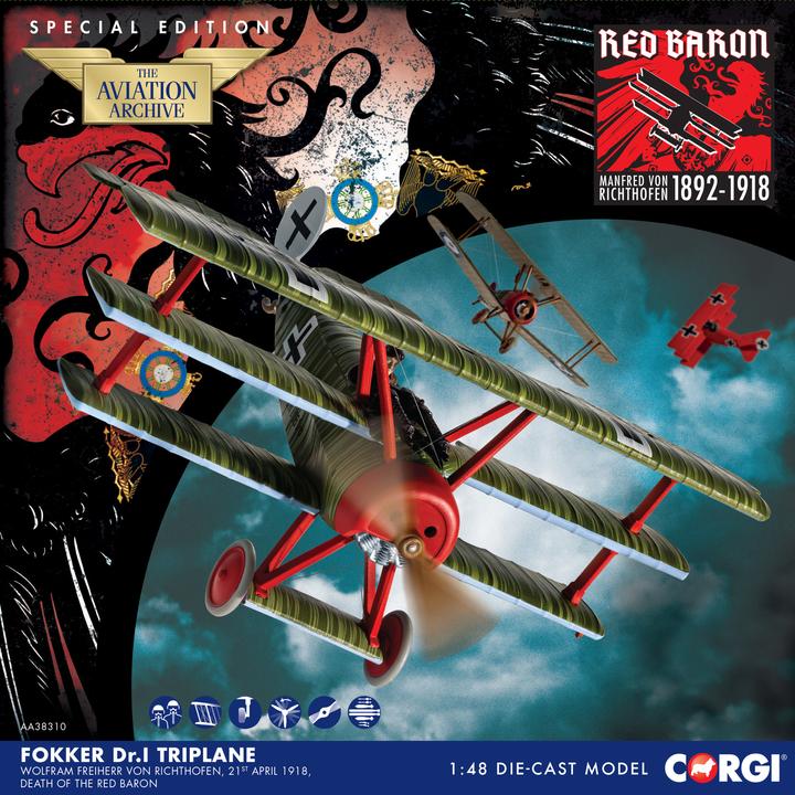 Image du produit Hornby Fokker DR.1 Triplane, Wolfram v.Richthofen-1918