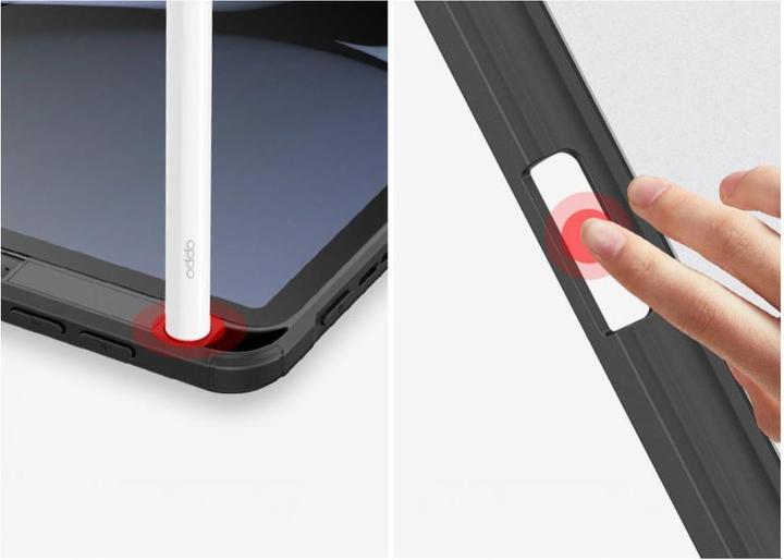 Image du produit Dux Ducis Toby Armored Flip Smart Case for Oppo Pad with pen holder, black (Oppo Pad 11'')