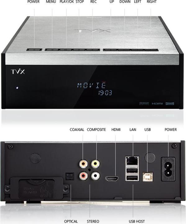 Produktbild Dvico TViX M-6600A, FullHD Multimedia Player mit HDMI