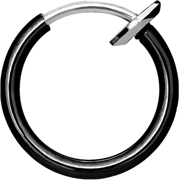 Produktbild Star Piercing Fake Nasenring schwarz mit Titanium Beschichtung (ohne Messing, Chirurgenstahl 316L)