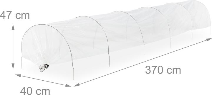 Produktbild Relaxdays 2x Folientunnel