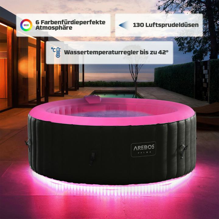 Actual product image Arebos Inflatable whirlpool (4 pers.)
