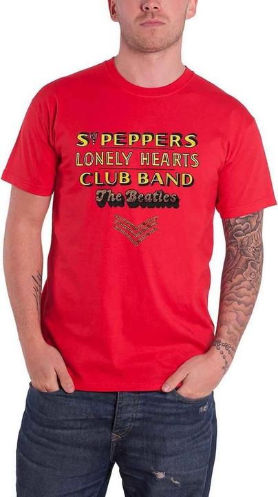 Erwachsener Sgt Pepper Stacked Verschönertes TShirt (L)