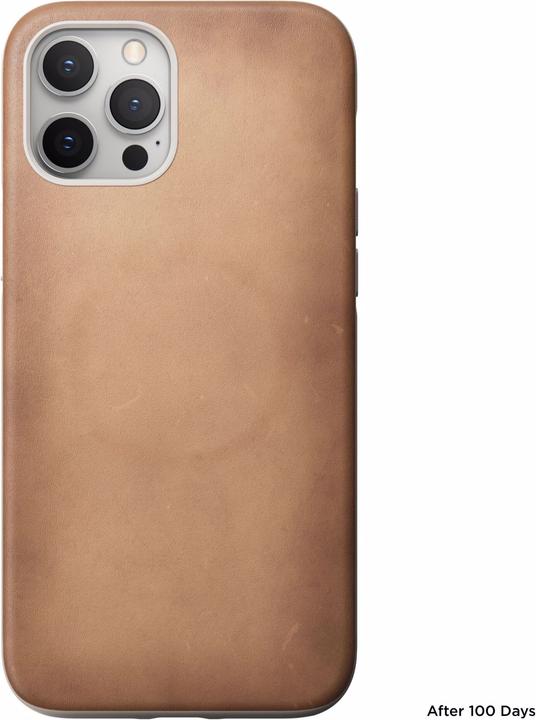 Actual product image Nomad Rugged Case Magsafe natural leather iPhone 12 Pro Max (Apple iPhone 12 Pro Max)