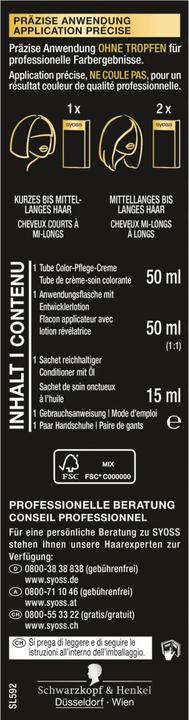 Valeurs nutritives et ingrédients Syoss Oleo Intense (5-92)