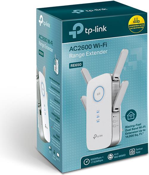 Immagine prodotto TP-Link RE650 DE versione Schuko (1733 Mbit/s, 800 Mbit/s)