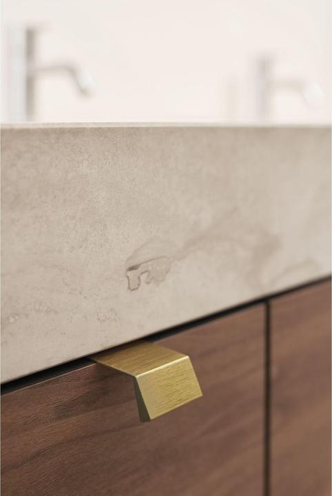 Actual product image Furnipart Handle strip furniture handle Bench LA 2x80 L 200mm aluminium black black matt brushed
