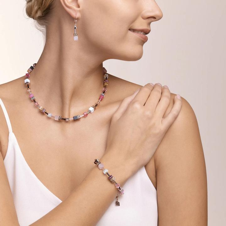Actual product image Coeur de Lion GeoCube necklace (Stainless steel)