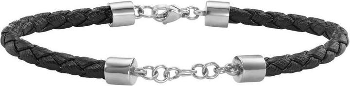 Bijouteria Lederarmband (19 cm, Leder, Edelstahl)