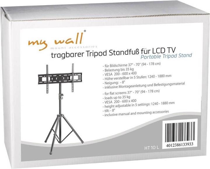 Produktbild myWall HT 10 L TV-Standfuss 94,0 cm (37" 177,8 cm (70" Neigbar (Universal, 70", 35 kg)