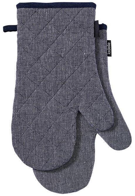 Actual product image Ladelle Set of 2 recycled oven gloves Eco Navy 18 x 33 cm (Recycled cotton & polyester)