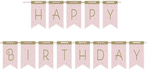 Image du produit Creative Party Guirlande d'anniversaire "Cygne Rose