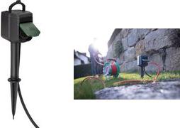 Produktbild Brennenstuhl Connect WIFI Gartensteckdose mit Erdspiess und Montageplatte IP44 2-fach 10m H07RN-F3G1,5 (2 x, CEE 7/3, 10 m)