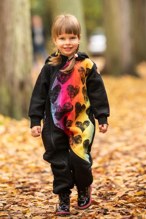 Actual product image Lennylamb Bear Romper - Lovka Rainbow (80)