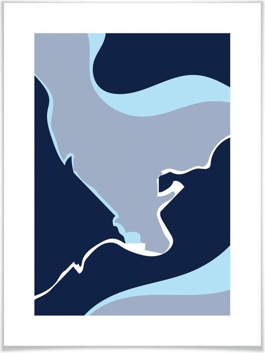 Image du produit Trenddeko Abstract Blue (60 x 80 cm)