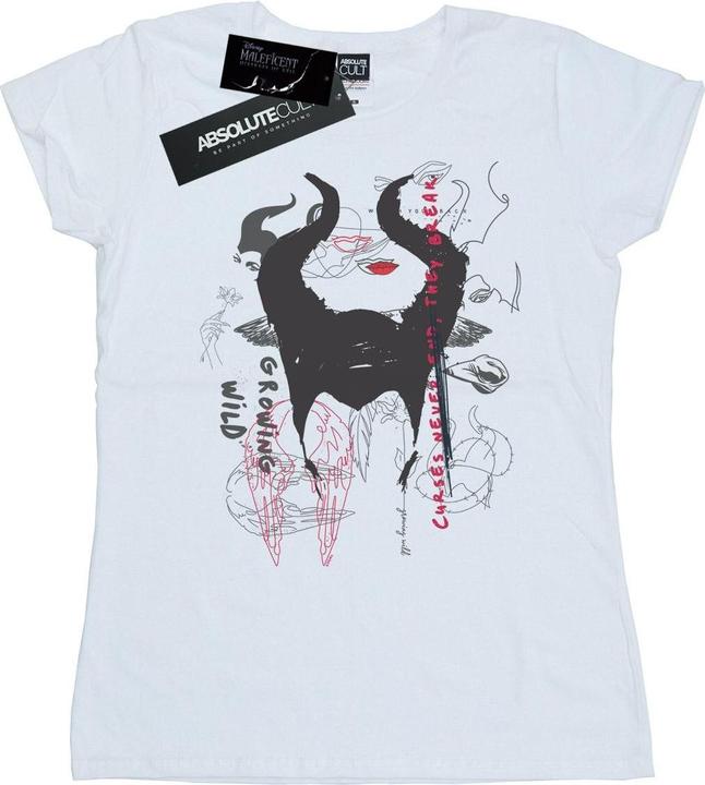 Disney Maleficent Mistress Of Evil Growing Wild Horns Collage TShirt (M)