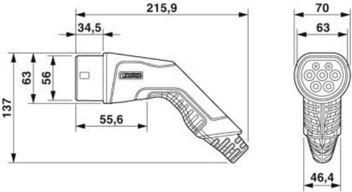 Produktbild Phoenix Contact AC-Ladekabel (32 A, 6.50 m)