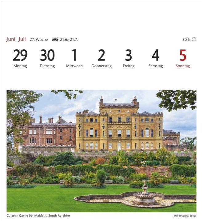 Produktbild Harenberg Schottland Sehnsuchtskalender 2026 - Wochenkalender mit 53 Postkarten (Deutsch)
