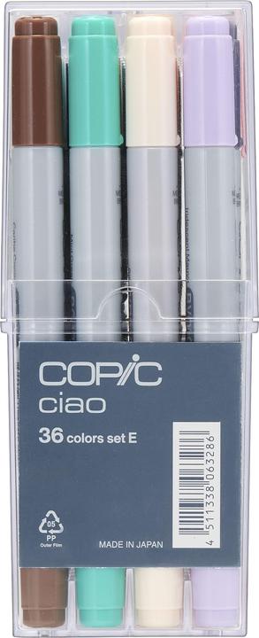 Actual product image Copic Set of 36 E (Multicoloured, 3 mm, 36 x)