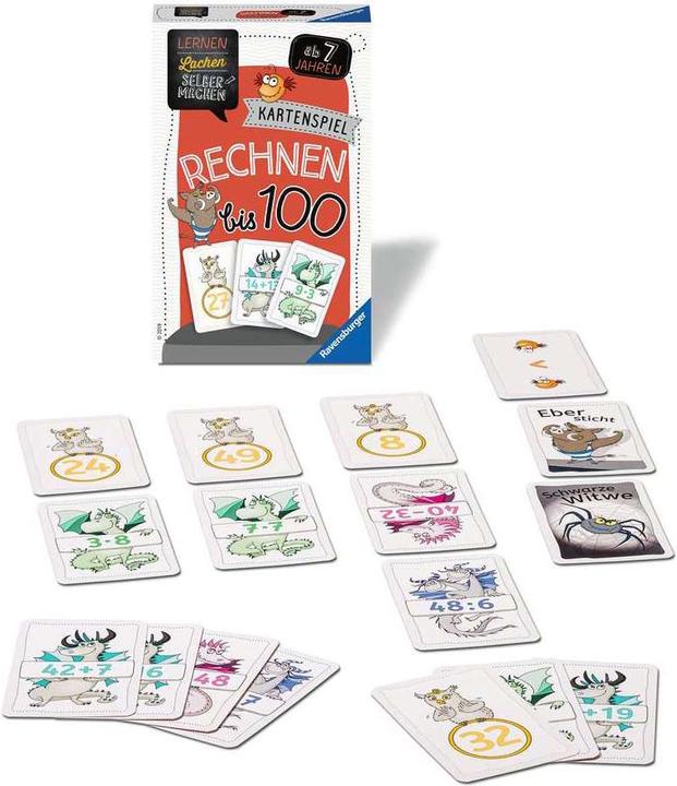 Actual product image Ravensburger Card game Calculate to 100 (German)