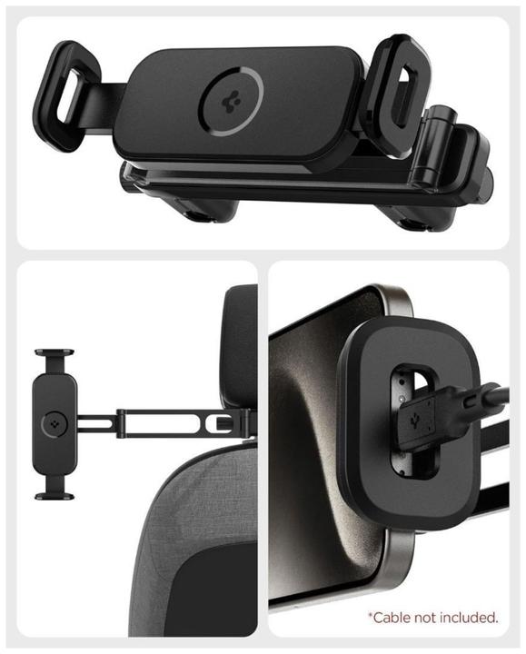 Produktbild Spigen Onetap UTS45 Universal Headrest Uchwyt samochodowy na tablet czarny/black ACP05862