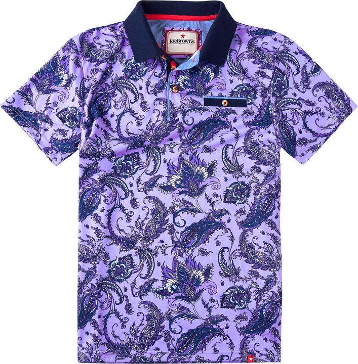 Actual product image Joe Browns Paisley Print Polo Shirt (L)
